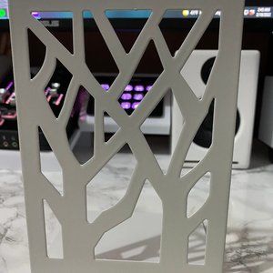 White Metal Bookends